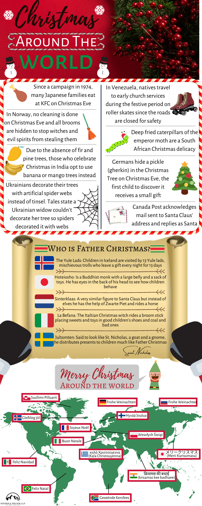 Christmas Around the World infographic