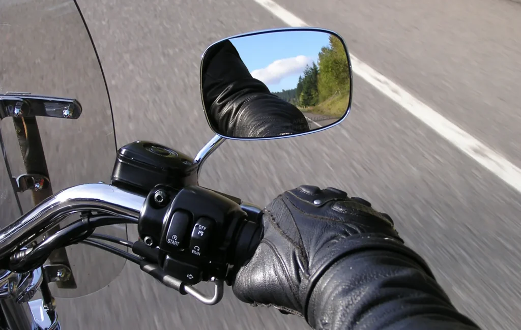 man riding a motorcycle